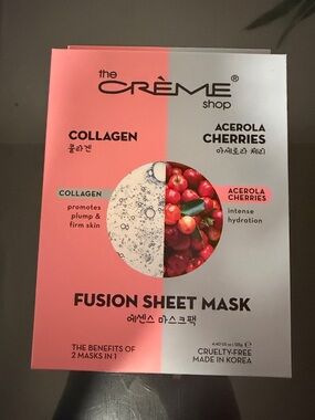The Crème Shop Collagen + Acerola Cherries Fusion Sheet Mask - 5pk